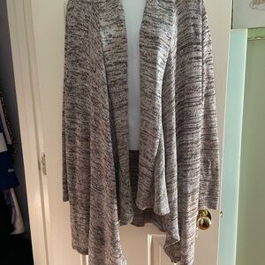 AB Studio Heathered Gray Cardigan